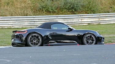 Porsche Boxster electric 2026 spy shots