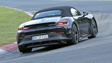 Porsche Boxster electric 2026 spy shots