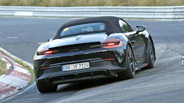 Porsche Boxster electric 2026 spy shots