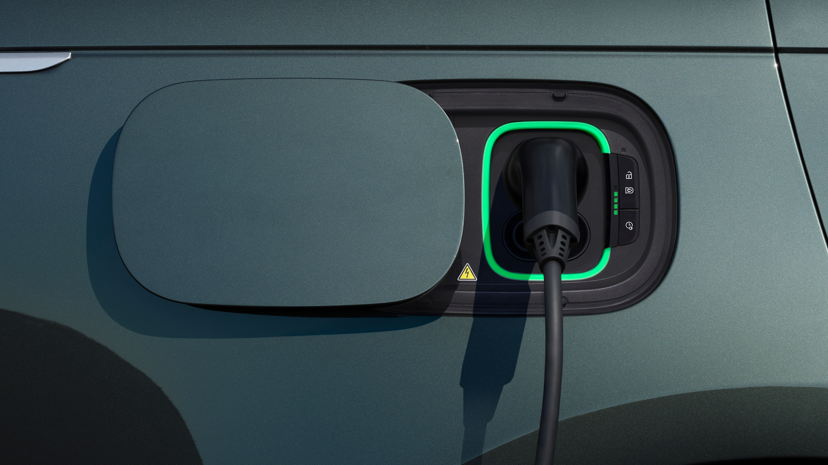 Range Rover Electric charging flap