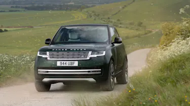 Range Rover Electric driving