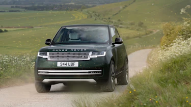Range Rover Electric driving