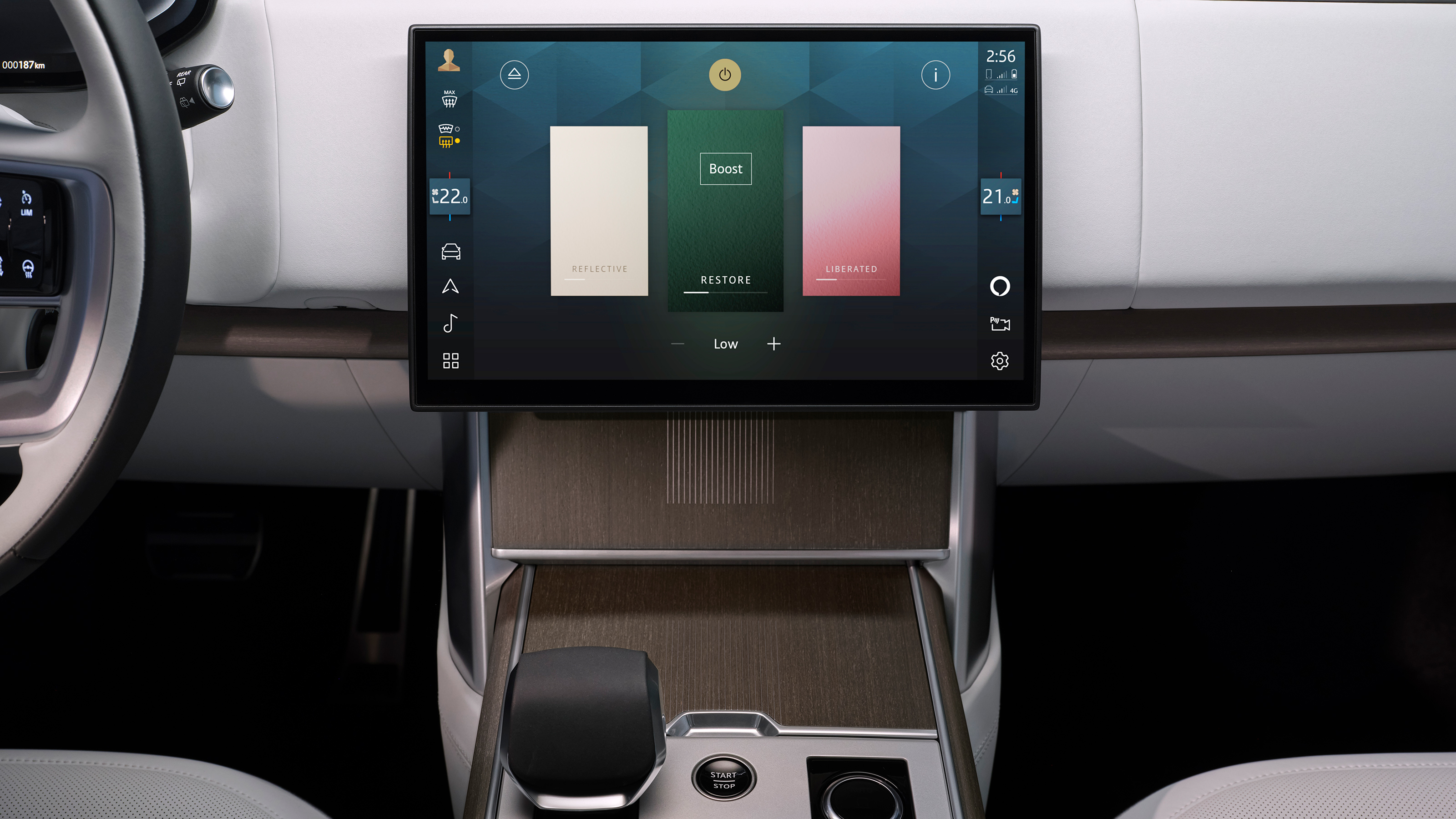 Range Rover Electric touchscreen