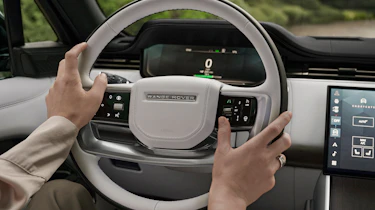 Range Rover Electric driving