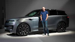 Phil McNamara with the Range Rover Sport Electric