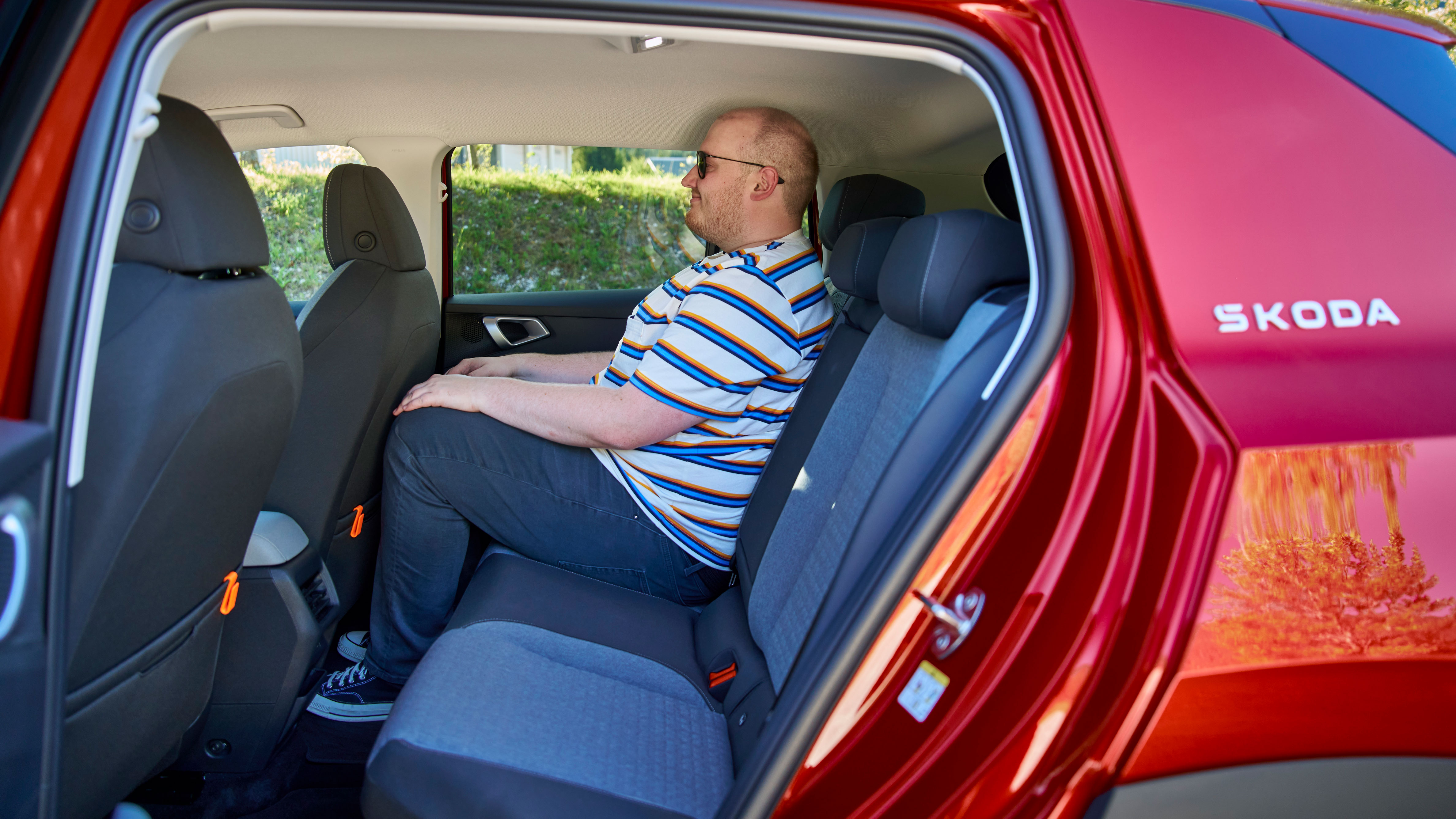 Ellis Hyde sat in the Skoda Epiq