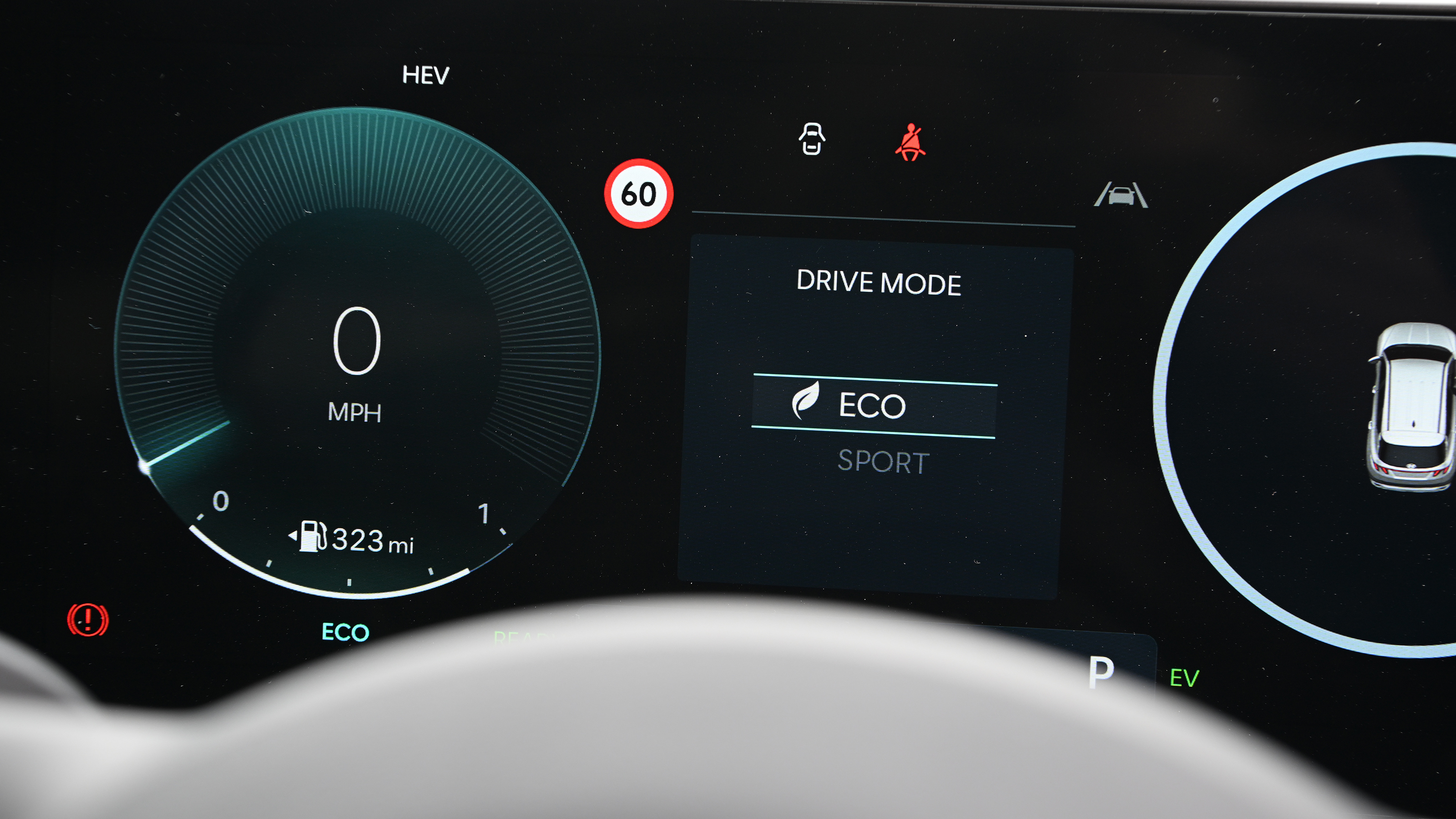 Hyundai Tucson - driver's display
