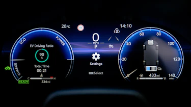 Toyota Yaris Cross facelift - driver's display