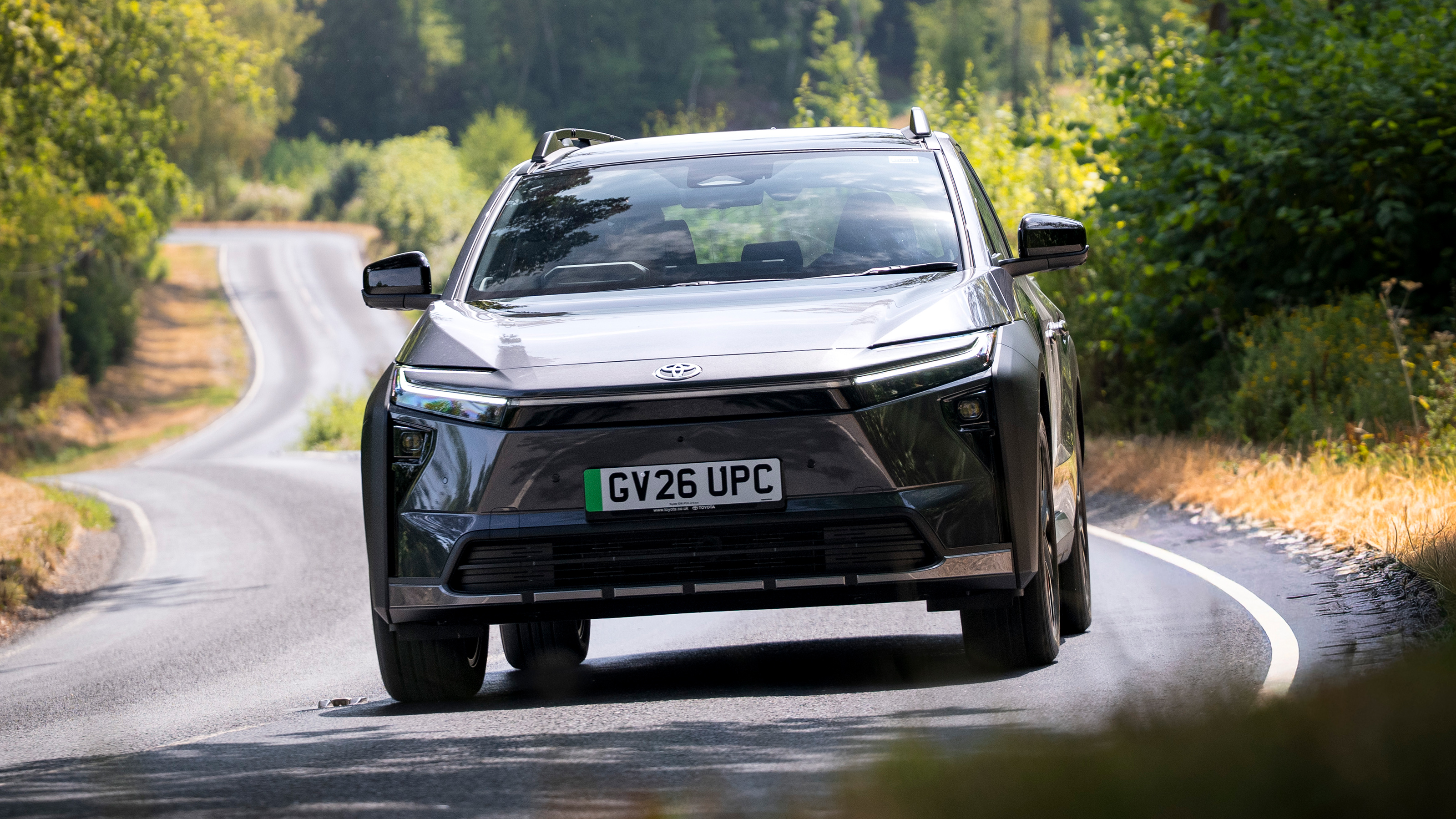 Toyota bZ4X Touring - front cornering