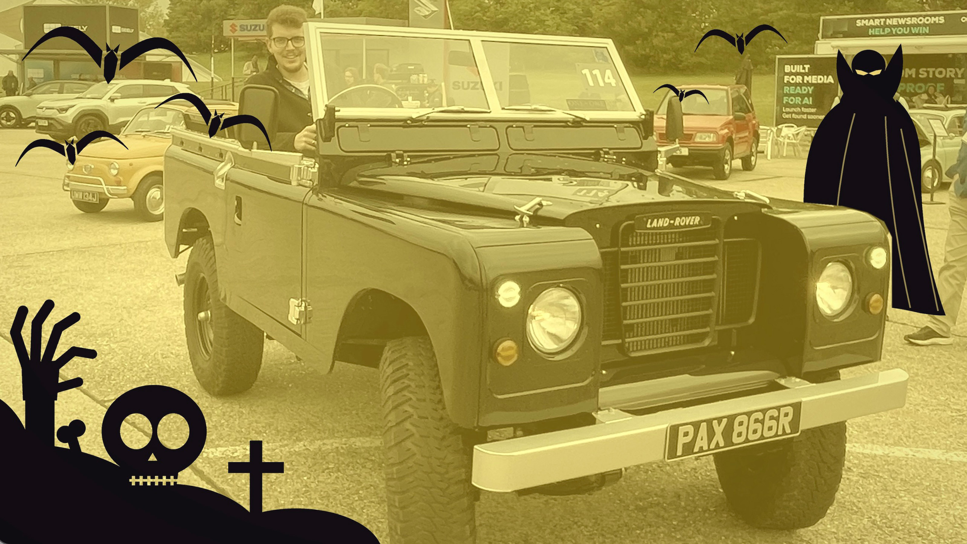 Auto Express content editor Ryan Birch sitting in 'The Admiral'