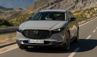 2027 Mazda CX-30 - grey front 3/4