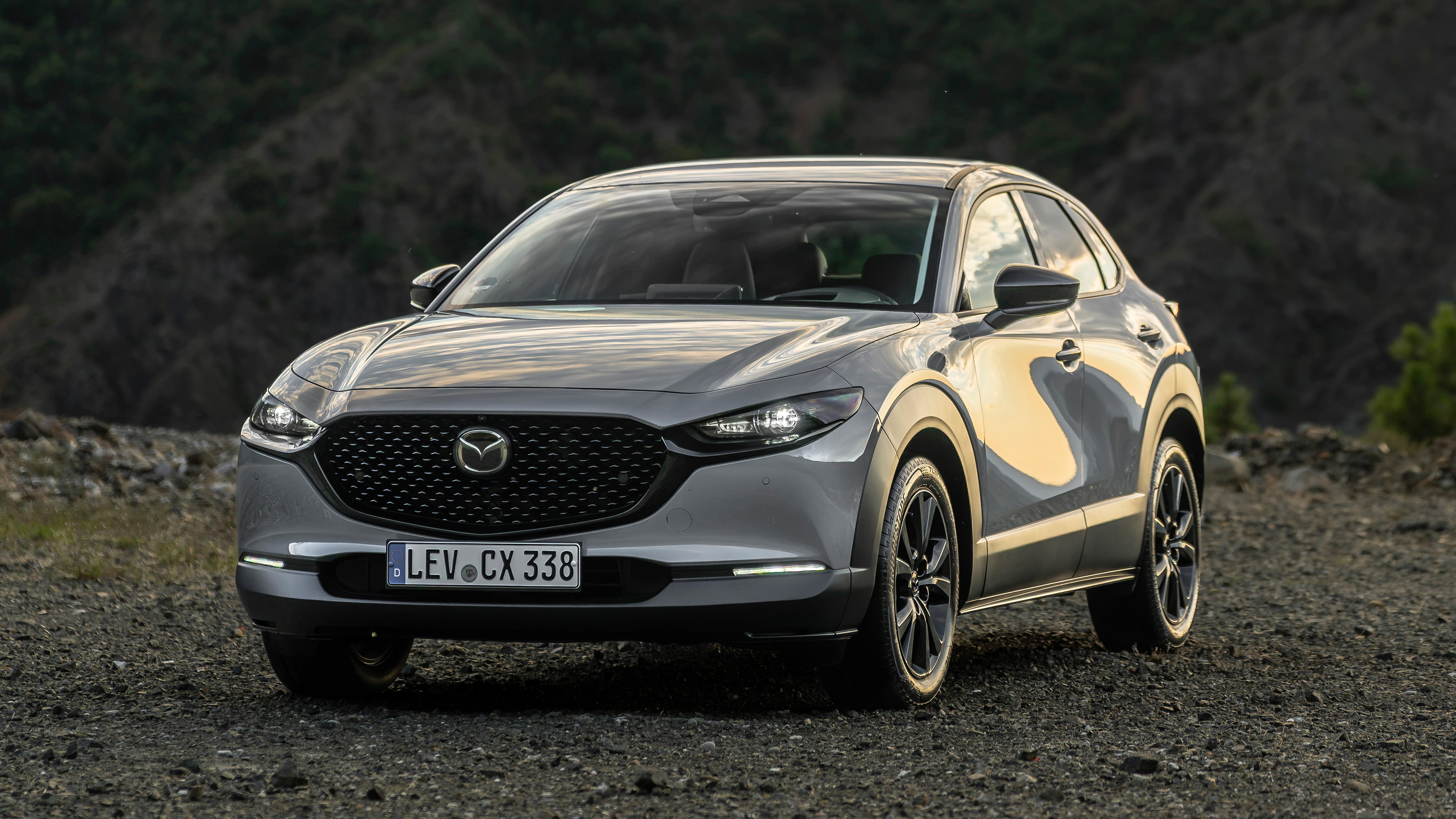 2027 Mazda CX-30 - grey static front 3/4