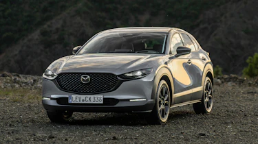 2027 Mazda CX-30 - grey static front 3/4