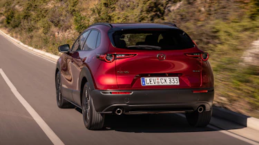 2027 Mazda CX-30 - red rear 3/4