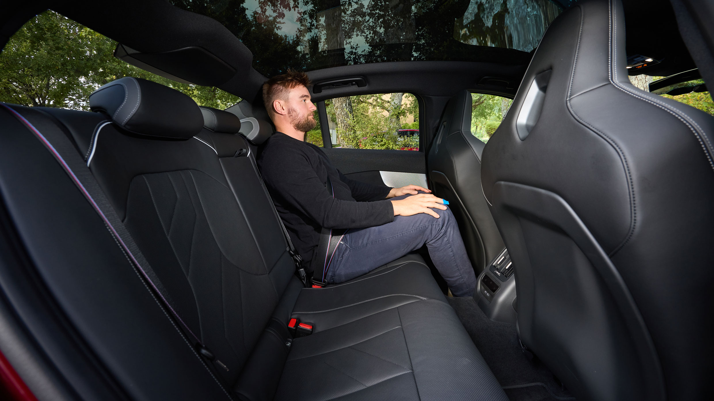 Alastair Crooks sitting in the BMW 3 Series