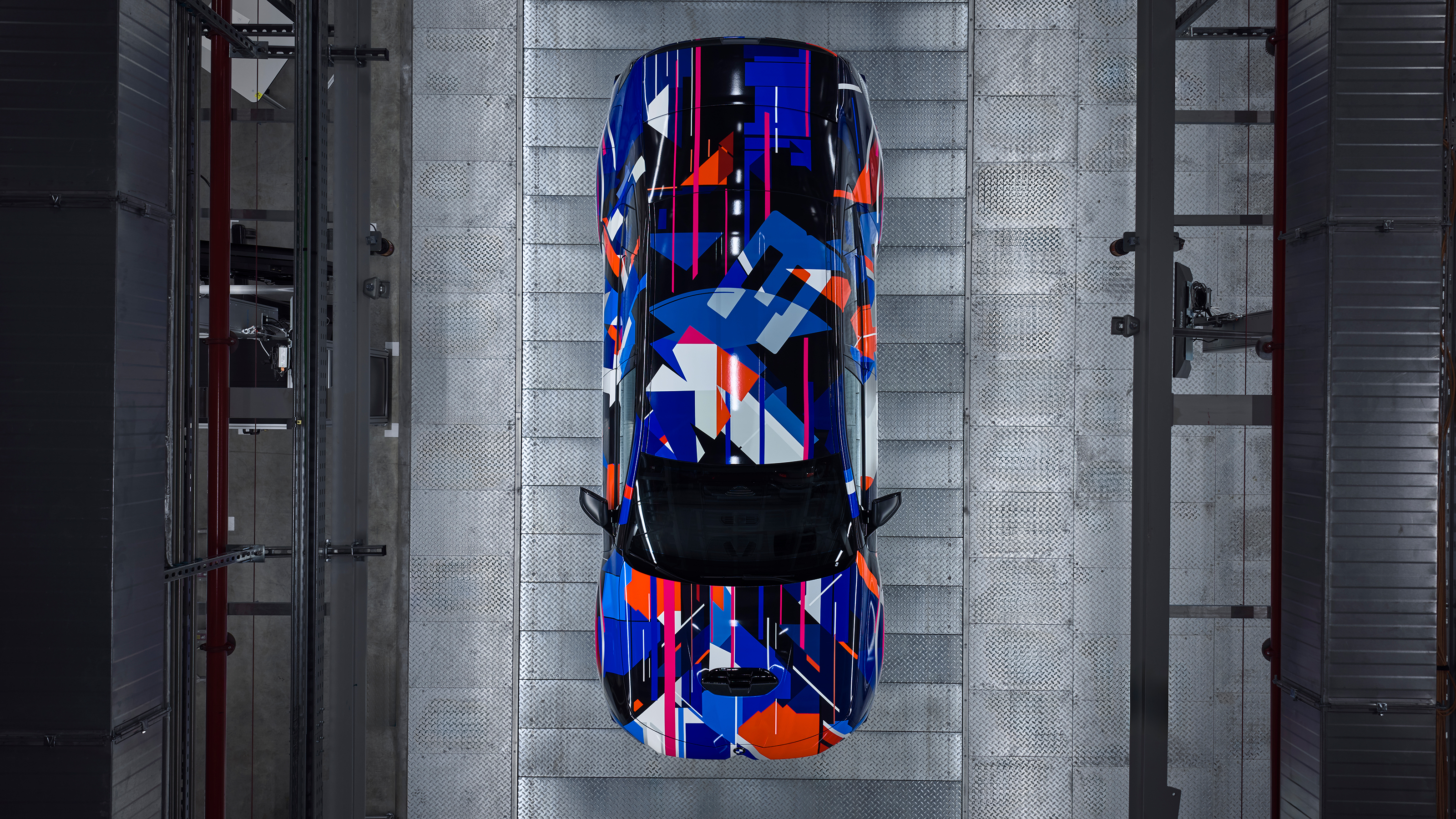 BMW M3 electric teased - overhead
