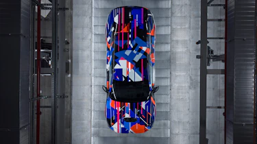BMW M3 electric teased - overhead