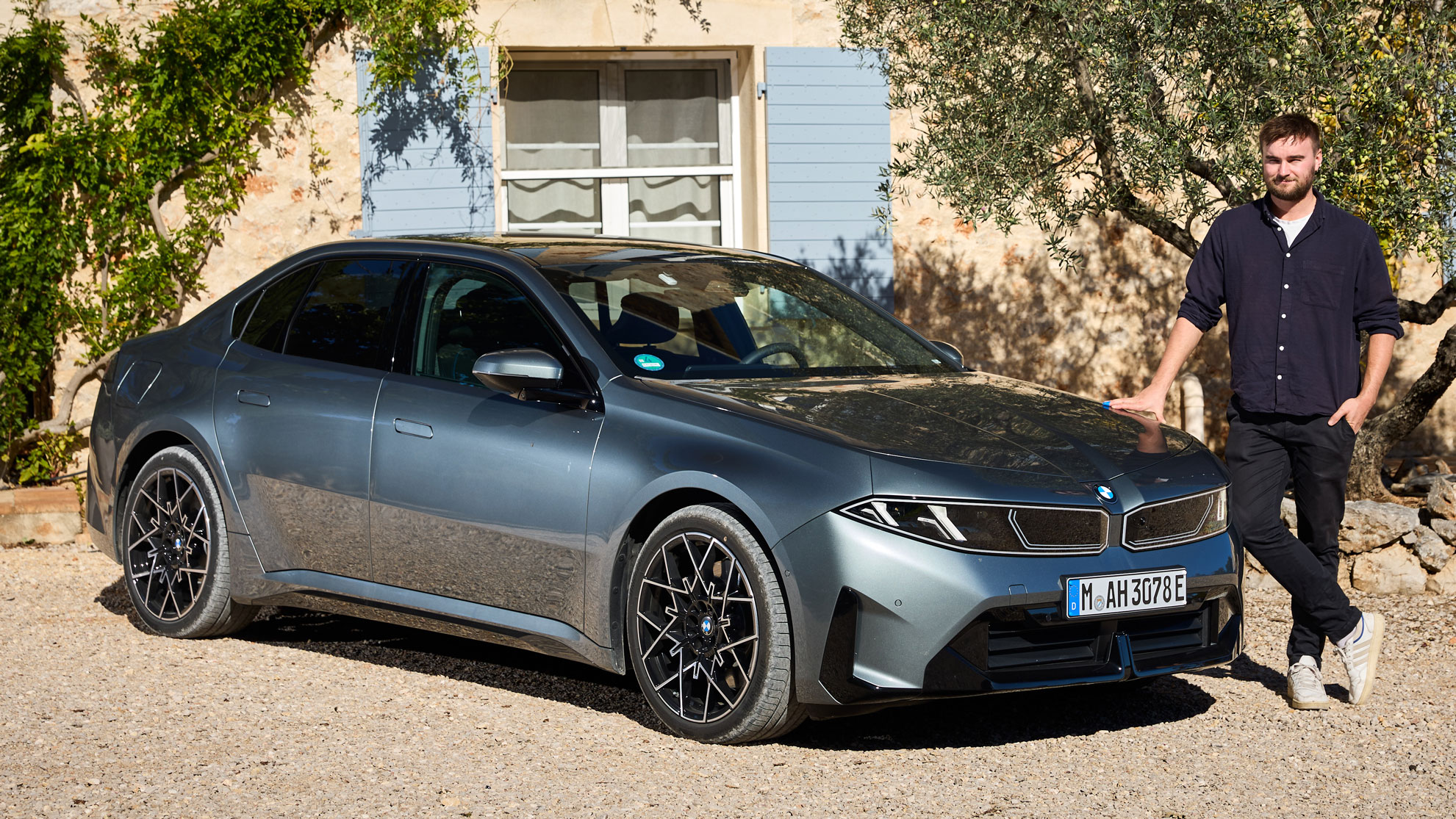 Alastair Crooks with the BMW i3