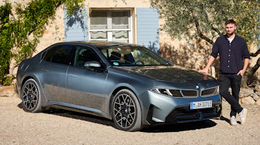Alastair Crooks with the BMW i3