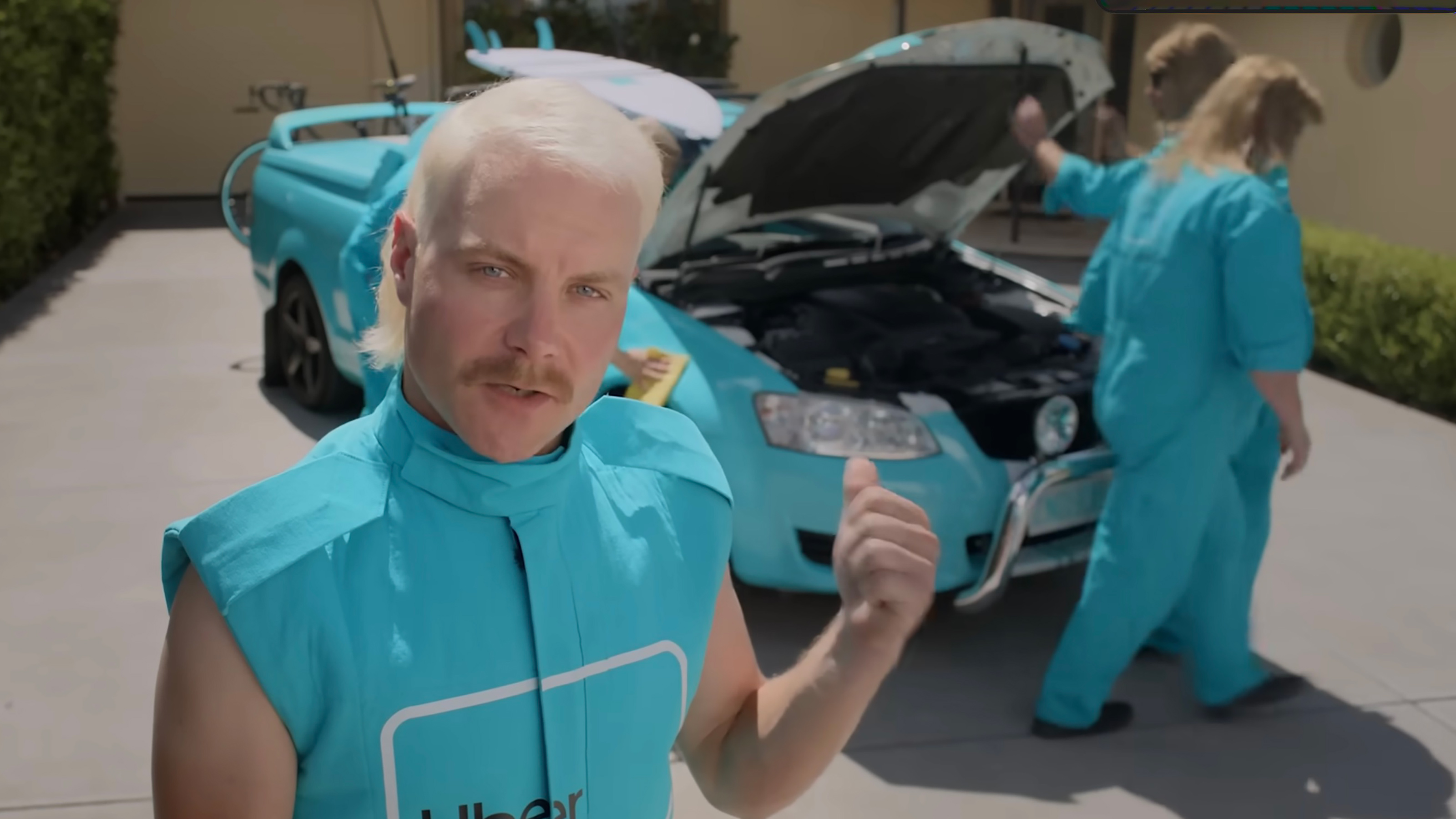 Uber Carshare Valtteri Bottas' Aussie 'second' car advert
