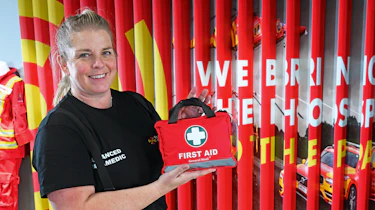 Best first aid kits 2026 - Air Ambulance crew with General Medi kit