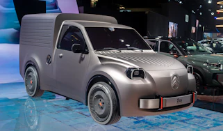 Citroen 2CV Fourgonnette at the Paris Motor Show - front static