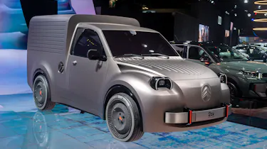 Citroen 2CV Fourgonnette at the Paris Motor Show - front static