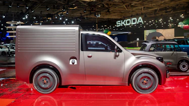 Citroen 2CV Fourgonnette at the Paris Motor Show - side static