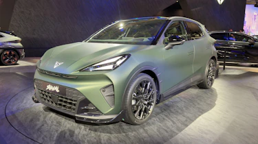 Cupra Raval on display at Paris Motor Show