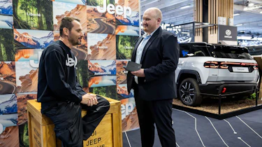 Daniele Calonaci with Auto Express news reporter Ellis Hyde