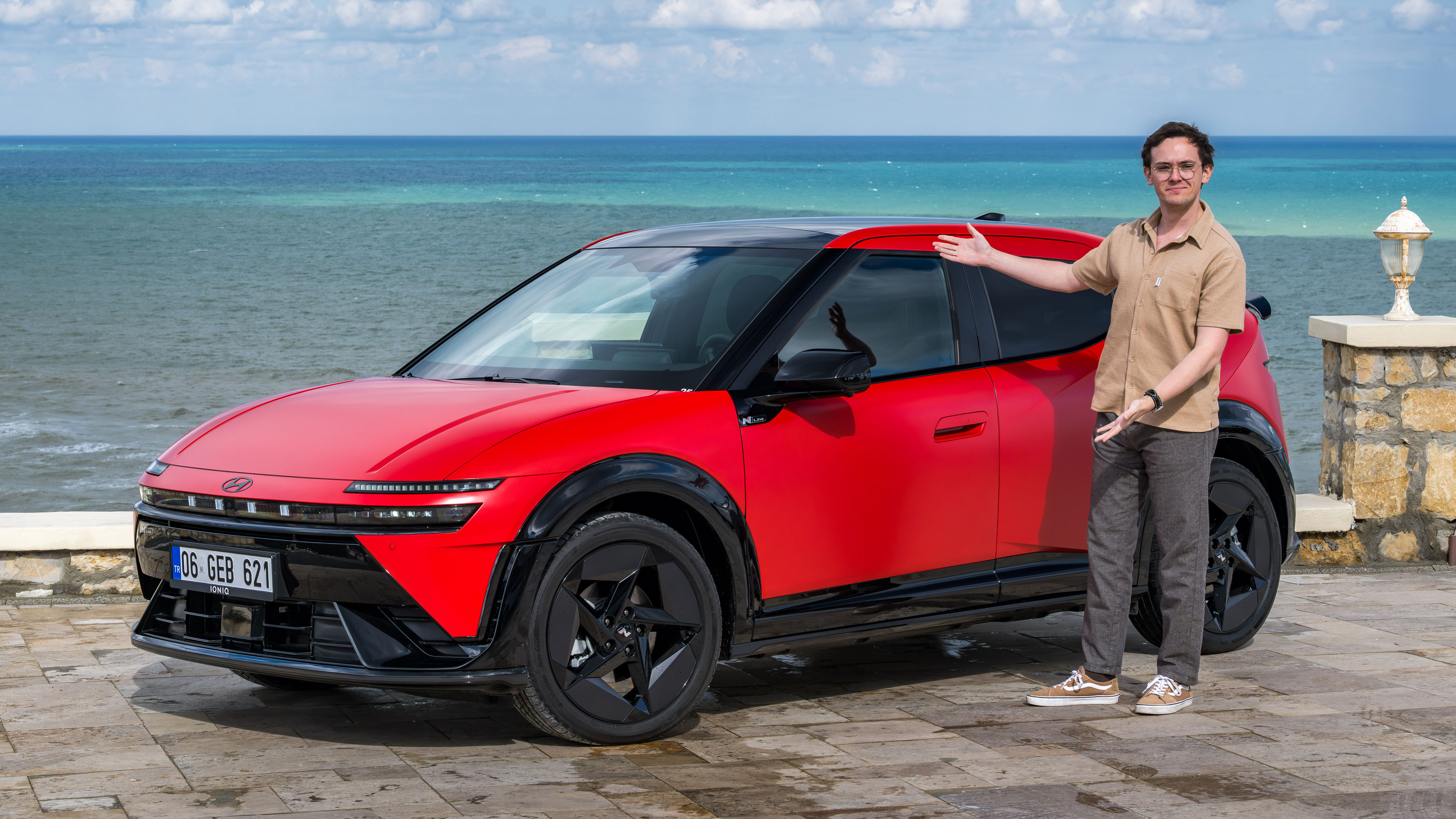 Tom Jervis with the Hyundai Ioniq 3