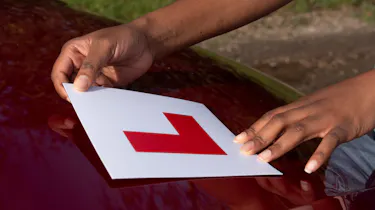 Learner driver L plate