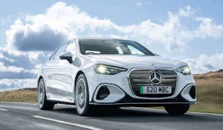 Mercedes C-Class Electric UK - front tracking