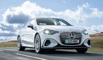 Mercedes C-Class Electric UK - front tracking
