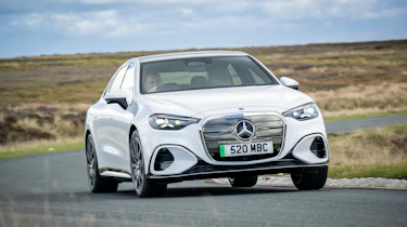 Mercedes C-Class Electric UK - front cornering