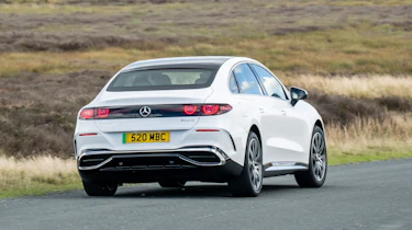 Mercedes C-Class Electric UK - rear cornering
