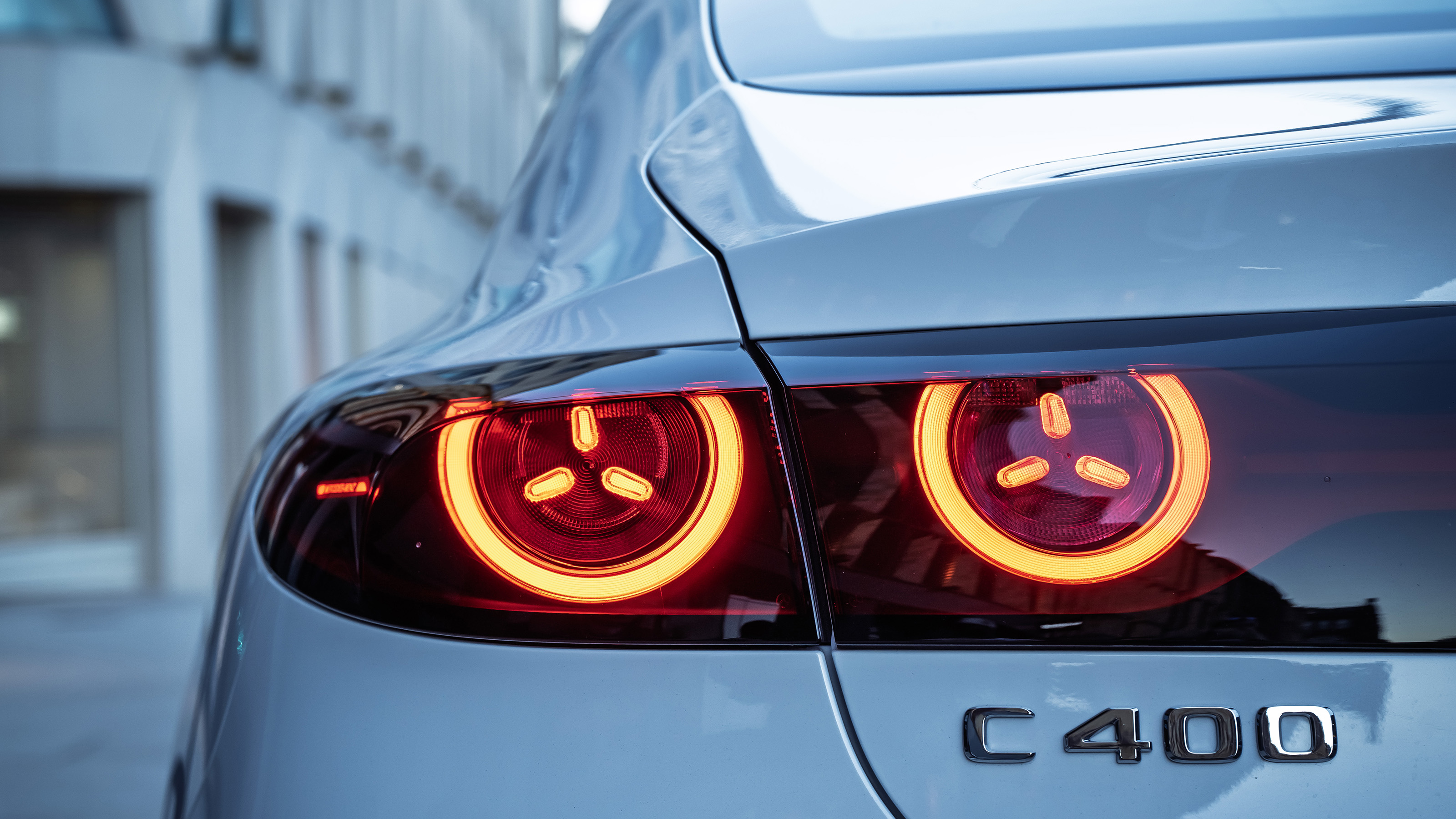 Mercedes C-Class Electric UK - rear lights 