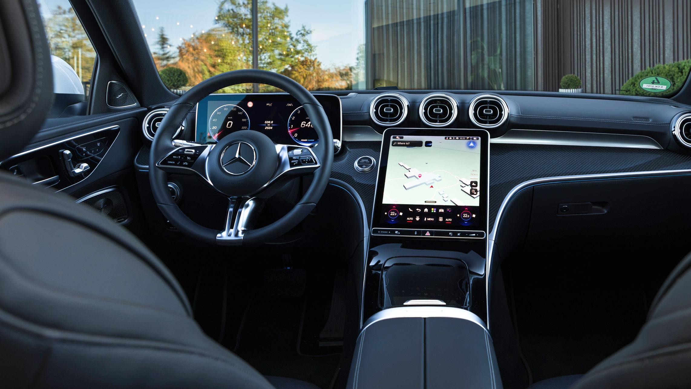 Mercedes C-Class facelift 2026 - cabin