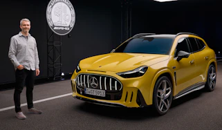 Richard Ingram with the Mercedes-AMG GT SUV