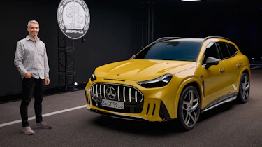 Richard Ingram with the Mercedes-AMG GT SUV