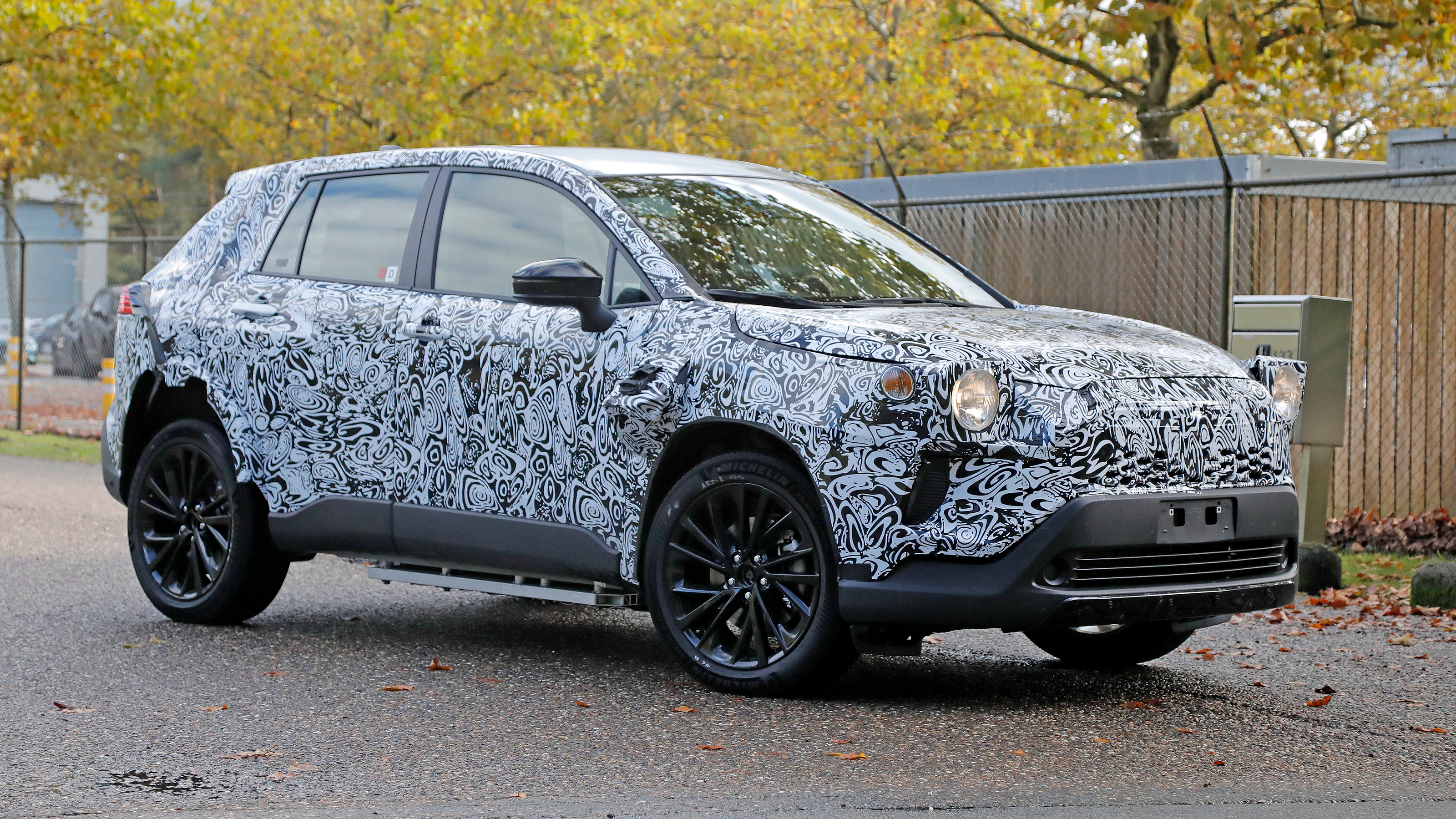 Mystery Toyota SUV spied - front angled