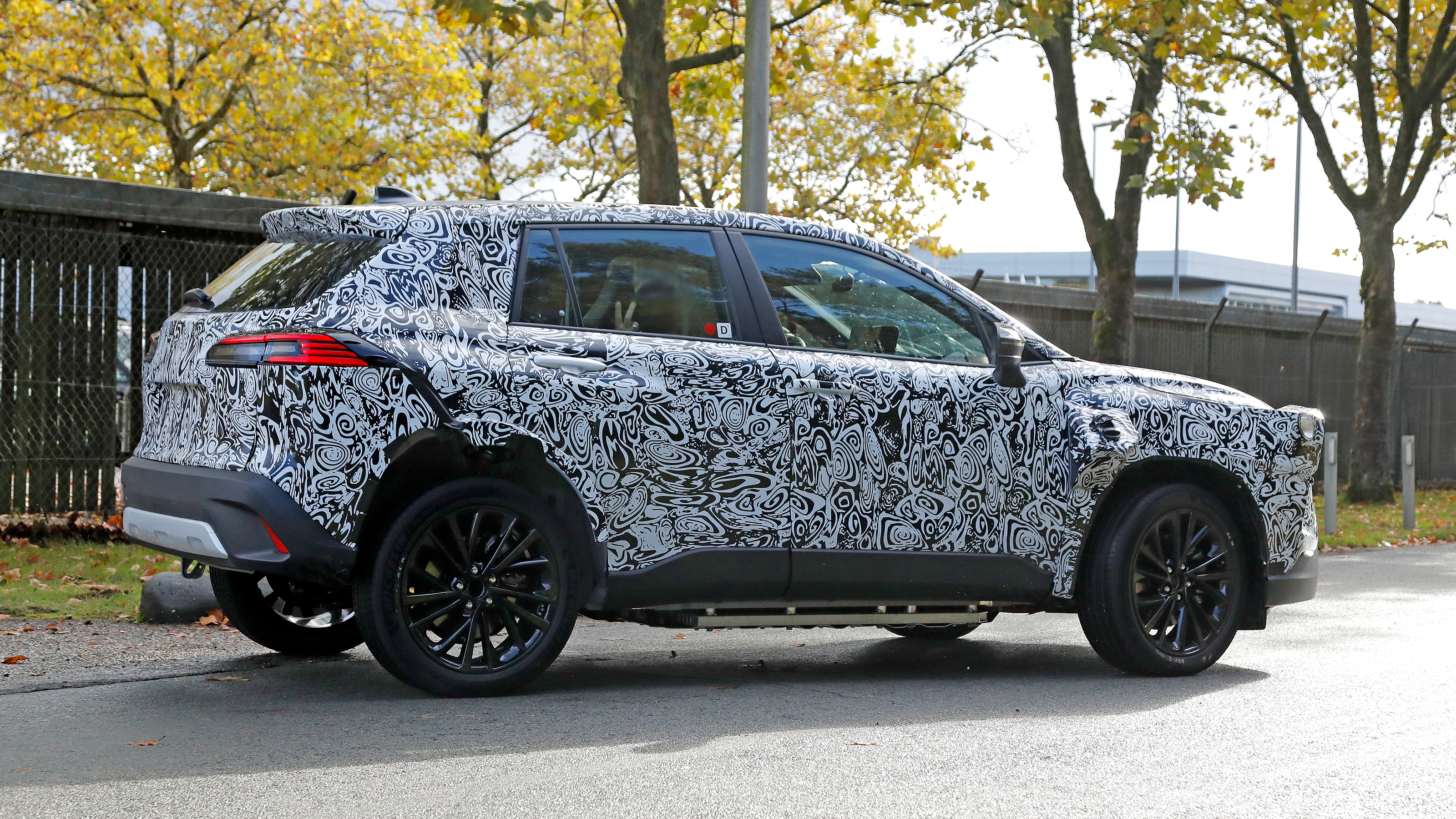 Mystery Toyota SUV spied - rear angled