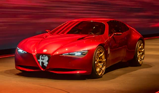 New Alfa Romeo Cuorerosso Paris 2026 - stage front 3/4