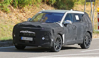 New Kia Sportage spotted - front angled
