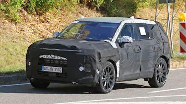 New Kia Sportage spotted - front angled