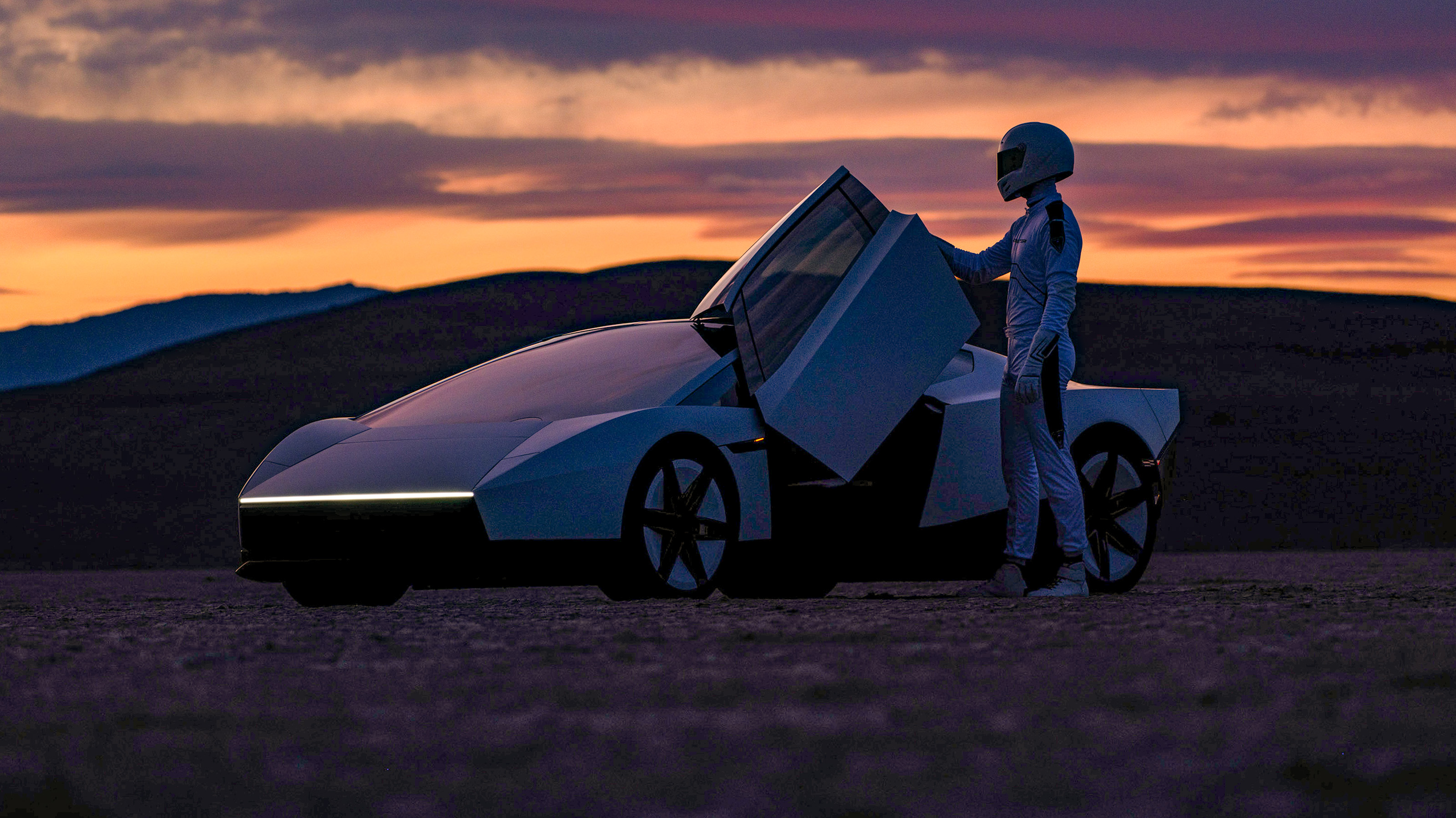 New Tesla Roadster - front