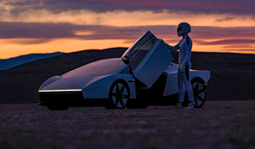 New Tesla Roadster - front