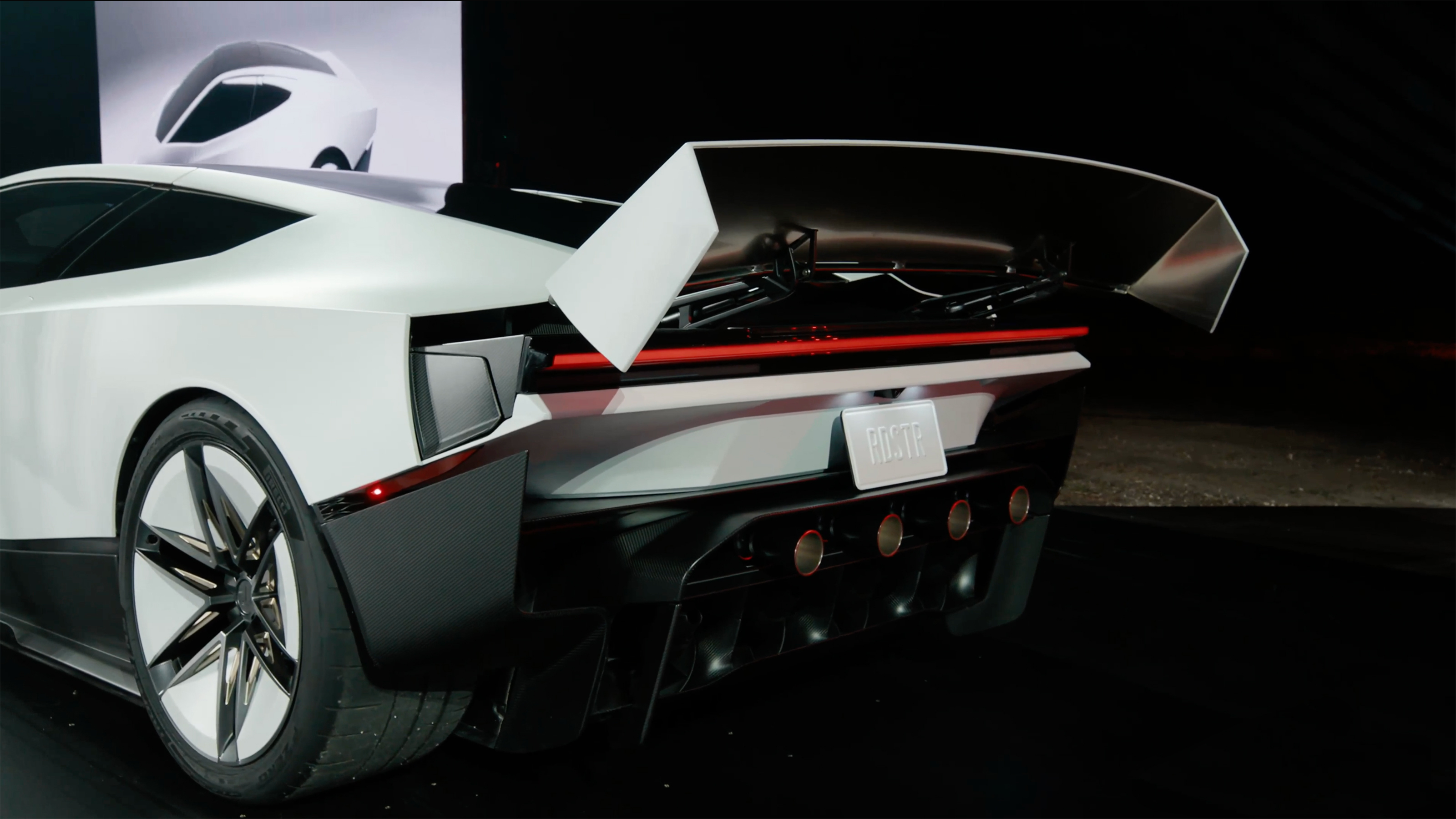 New Tesla Roadster reveal - rear wing