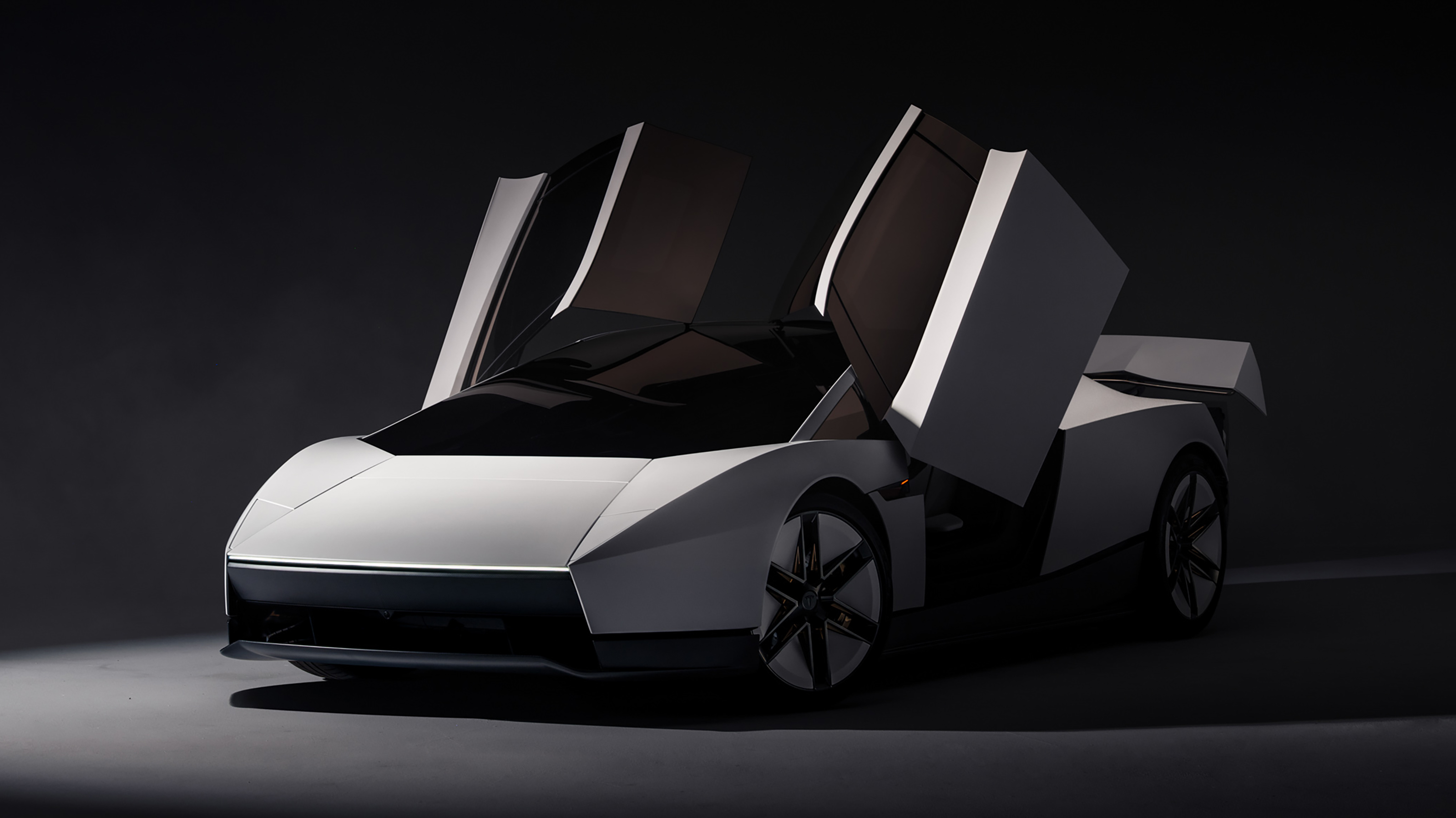 New Tesla Roadster - front, doors open