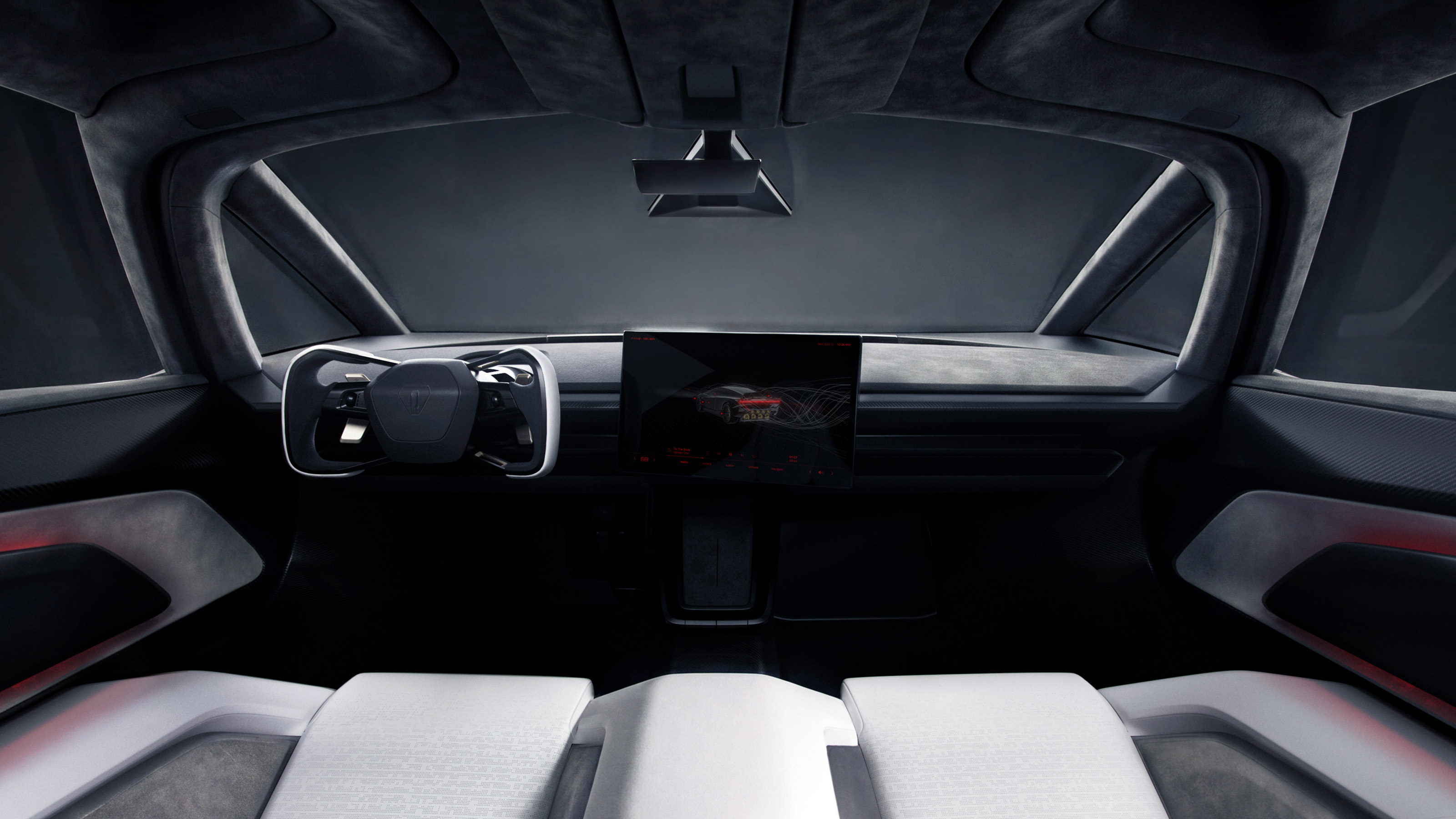 New Tesla Roadster - dashboard